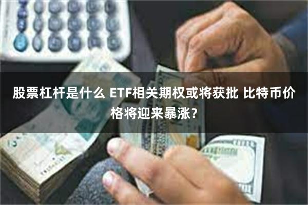 股票杠杆是什么 ETF相关期权或将获批 比特币价格将迎来暴涨？