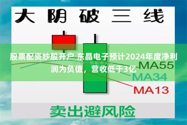 股票配资炒股开户 东晶电子预计2024年度净利润为负值，营收低于3亿